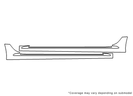 a4 Avery Dennison Clear Bra Door Cup Precut PPF Diagram