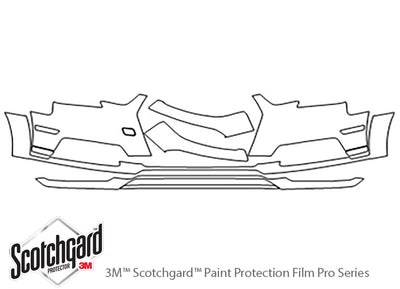 allroad 3M Clear Bra Bumper Precut PPF Diagram