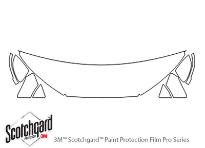allroad 3M Clear Bra Hood Precut PPF Diagram