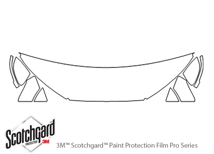 allroad 3M Clear Bra Hood Precut PPF Diagram