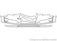 allroad 3M Clear Bra Bumper Precut PPF Diagram