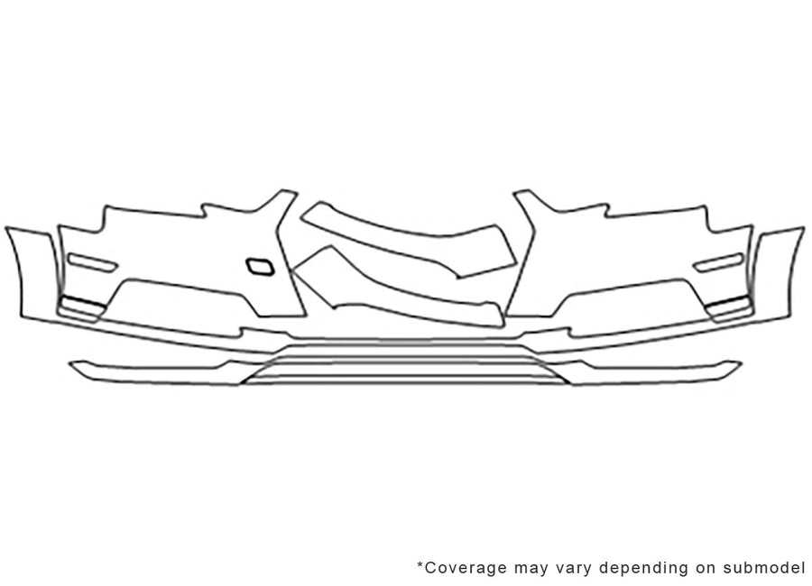 allroad 3M Clear Bra Bumper Precut PPF Diagram