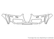 q3 3M Clear Bra Bumper Precut PPF Diagram