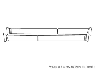q3 Avery Dennison Clear Bra Door Cup Precut PPF Diagram