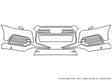 q3 Avery Dennison Clear Bra Bumper Precut PPF Diagram