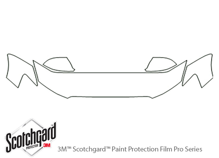 q5 3M Clear Bra Hood Precut PPF Diagram
