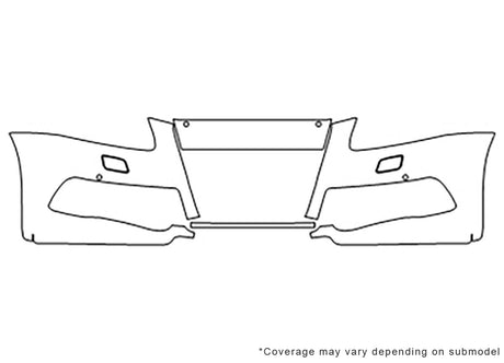 q5 3M Clear Bra Bumper Precut PPF Diagram