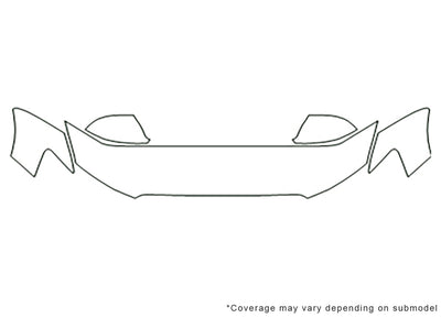 q5 3M Clear Bra Hood Precut PPF Diagram