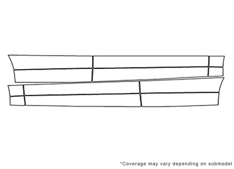 q5 Avery Dennison Clear Bra Door Cup Precut PPF Diagram