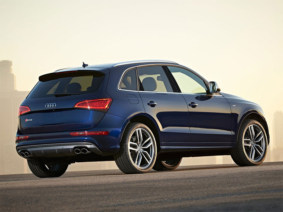 audi q5 2009-2017 Brushed Aluminum Black Pillar Trim