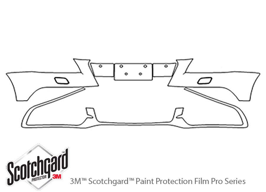 q5 3M Clear Bra Bumper Precut PPF Diagram