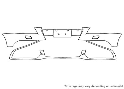 q5 Avery Dennison Clear Bra Bumper Precut PPF Diagram