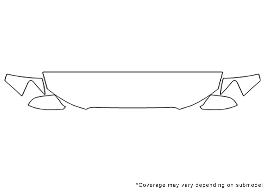 q5 3M Clear Bra Hood Precut PPF Diagram