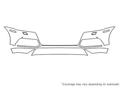 q5 3M Clear Bra Bumper Precut PPF Diagram