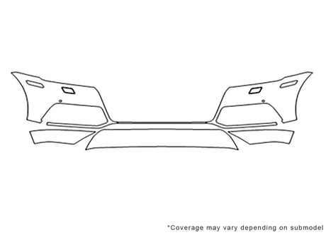q5 3M Clear Bra Bumper Precut PPF Diagram
