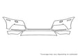 q5 Avery Dennison Clear Bra Bumper Precut PPF Diagram