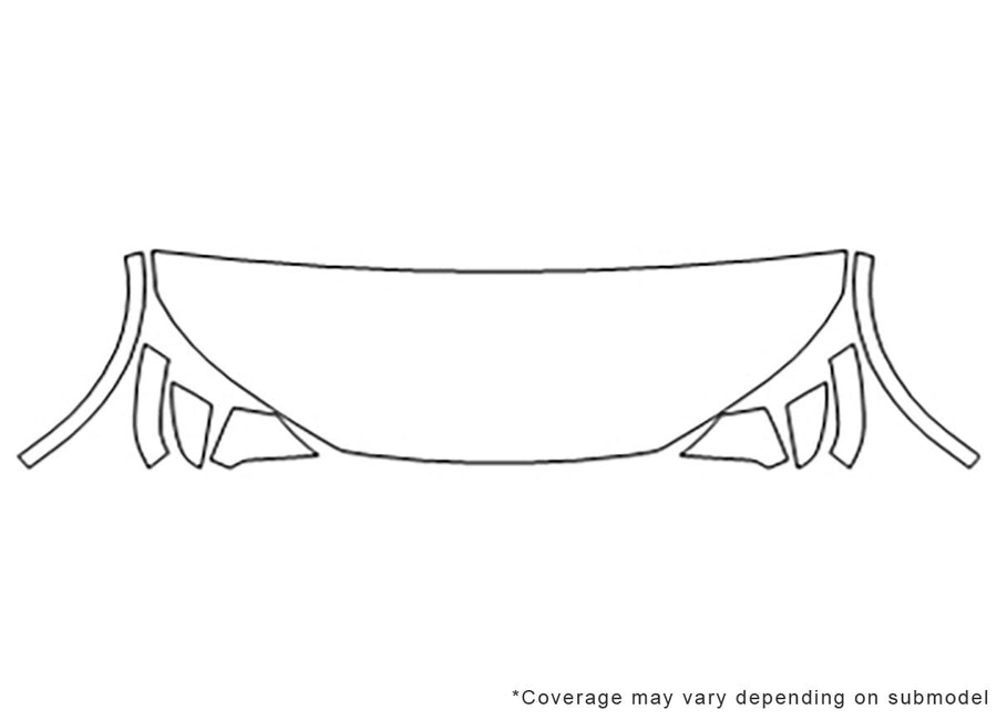 q5 Avery Dennison Clear Bra Hood Precut PPF Diagram