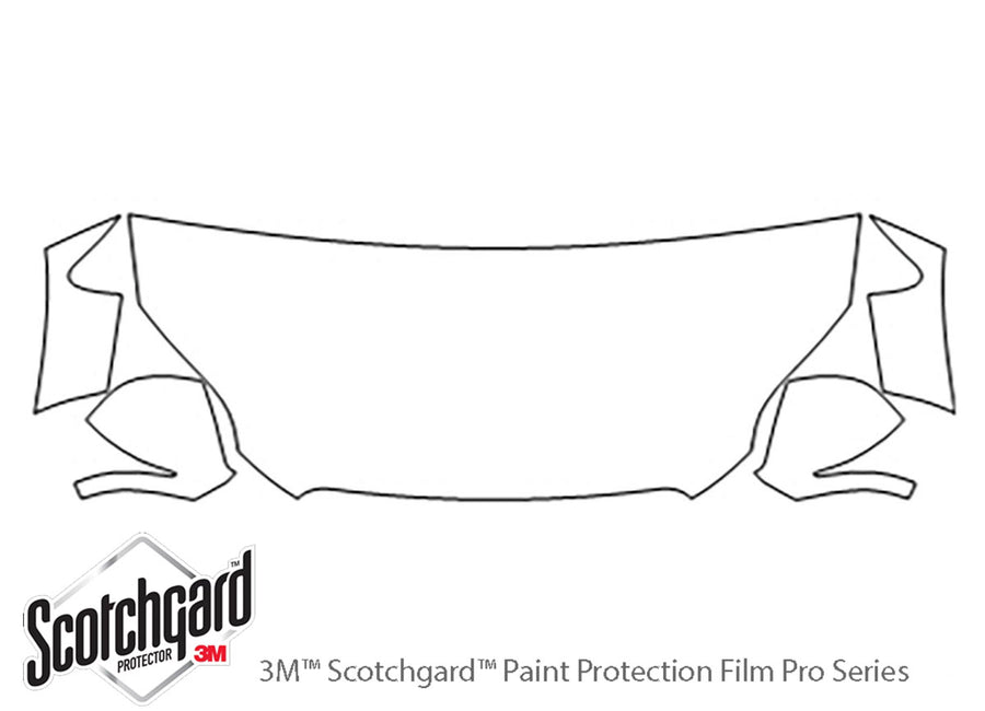 q7 3M Clear Bra Hood Precut PPF Diagram