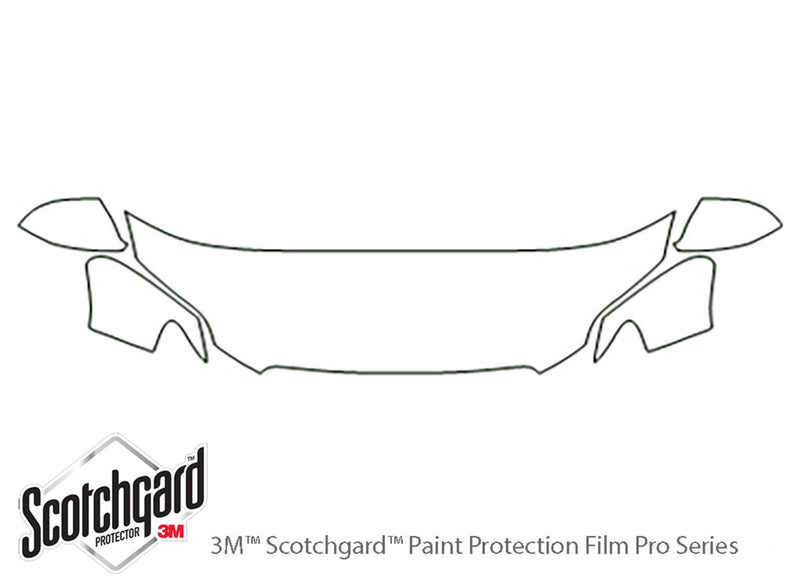 q7 3M Clear Bra Hood Precut PPF Diagram