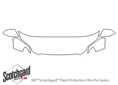 q7 3M Clear Bra Hood Precut PPF Diagram