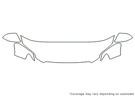 q7 3M Clear Bra Hood Precut PPF Diagram