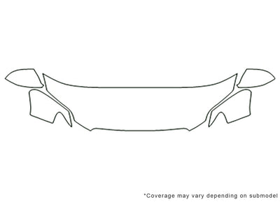 q7 Avery Dennison Clear Bra Hood Precut PPF Diagram