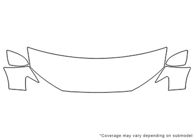 q7 Avery Dennison Clear Bra Hood Precut PPF Diagram