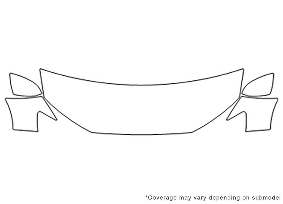 q7 Avery Dennison Clear Bra Hood Precut PPF Diagram