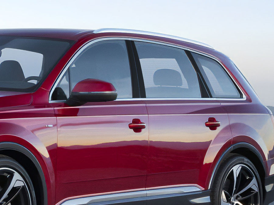 audi q7 2017-2019 Gloss Black Pillar Cover Diagram