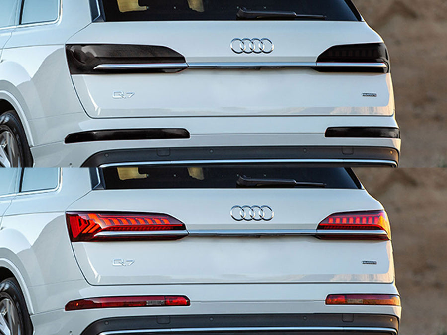 q7 Before and After Smoked Taillights