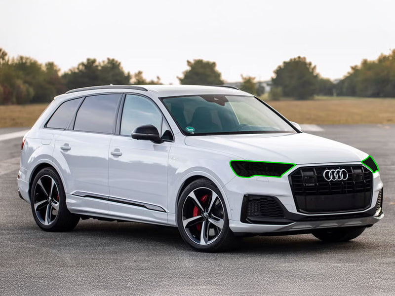 audi q7 2020-2024 Headlight Tint Location