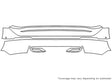 q8 3M Clear Bra Door Cup Precut PPF Diagram