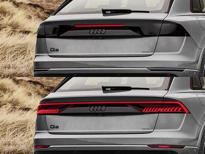 q8 Before and After Smoked Taillights