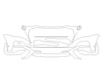 q8 Avery Dennison Clear Bra Bumper Precut PPF Diagram