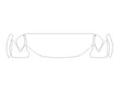 q8 3M Clear Bra Hood Precut PPF Diagram