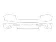 q8 Avery Dennison Clear Bra Door Cup Precut PPF Diagram