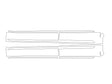 q8 3M Clear Bra Door Cup Precut PPF Diagram