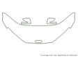 r8 3M Clear Bra Hood Precut PPF Diagram
