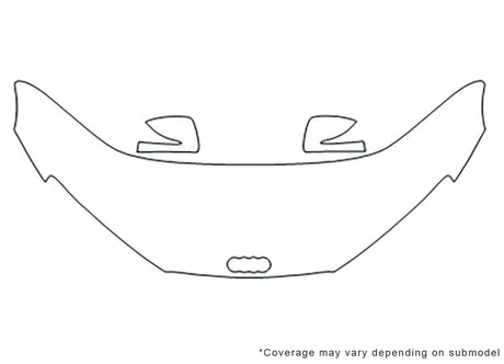 r8 3M Clear Bra Hood Precut PPF Diagram