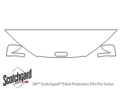 r8 3M Clear Bra Hood Precut PPF Diagram