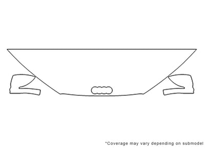 r8 Avery Dennison Clear Bra Hood Precut PPF Diagram