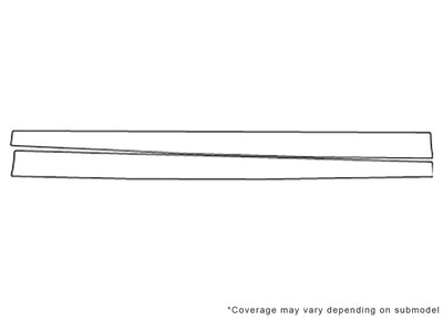 r8 3M Clear Bra Door Cup Precut PPF Diagram