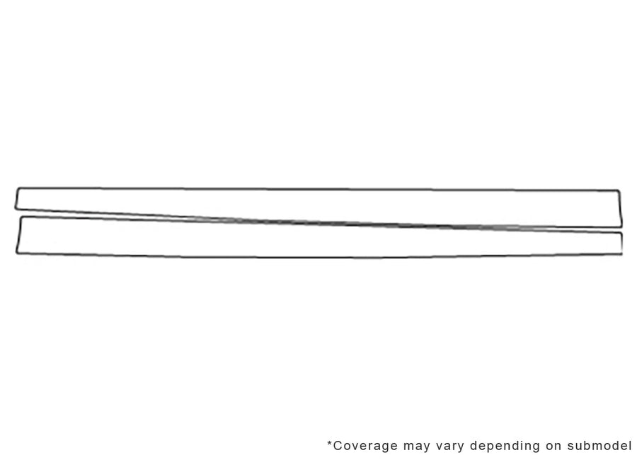 r8 Avery Dennison Clear Bra Door Cup Precut PPF Diagram