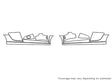 r8 Avery Dennison Clear Bra Door Cup Precut PPF Diagram