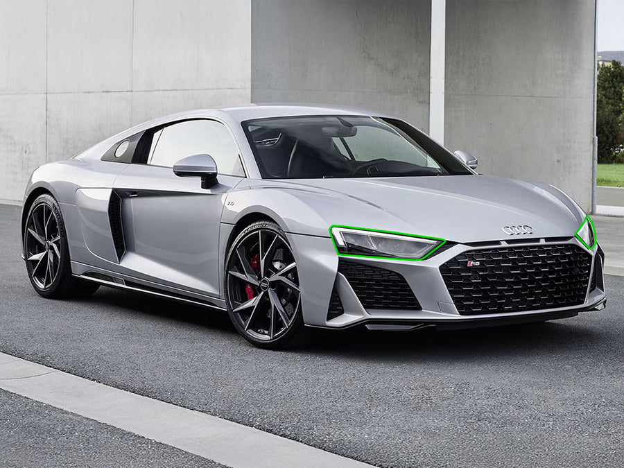audi r8 2017-2023 Headlight Protection Installation Location