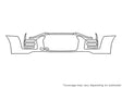 r8 3M Clear Bra Bumper Precut PPF Diagram
