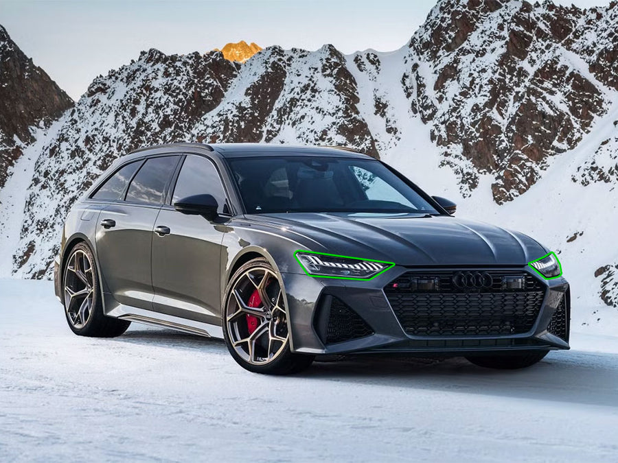audi rs 6 2021-2025 Headlight Protection Installation Location