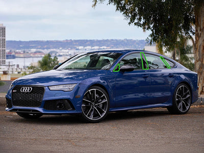 audi rs 7 2014-2018 Pillar Post Trim Installation Location