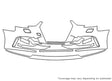 rs3 Avery Dennison Clear Bra Bumper Precut PPF Diagram