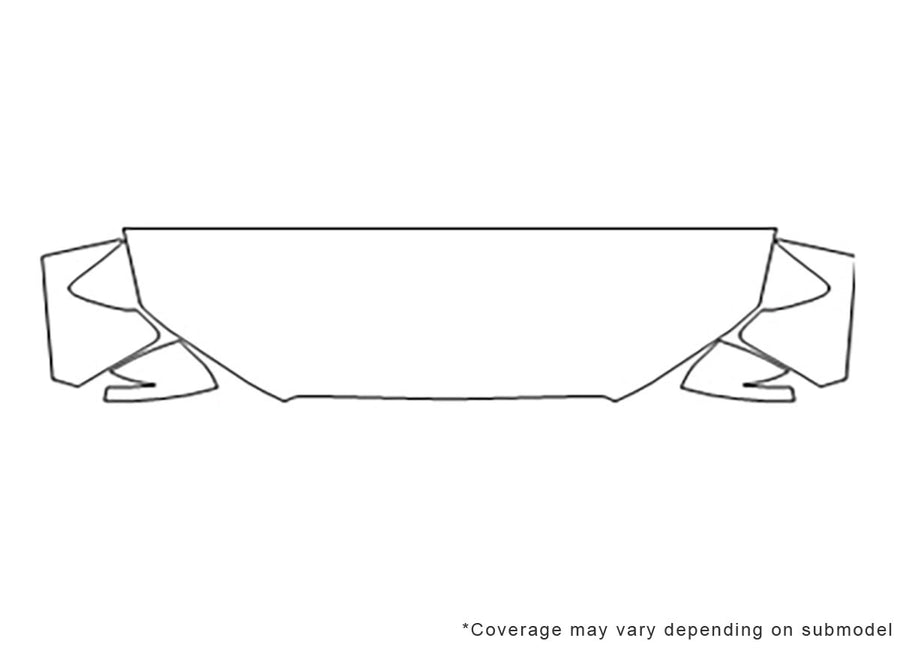 rs3 3M Clear Bra Hood Precut PPF Diagram